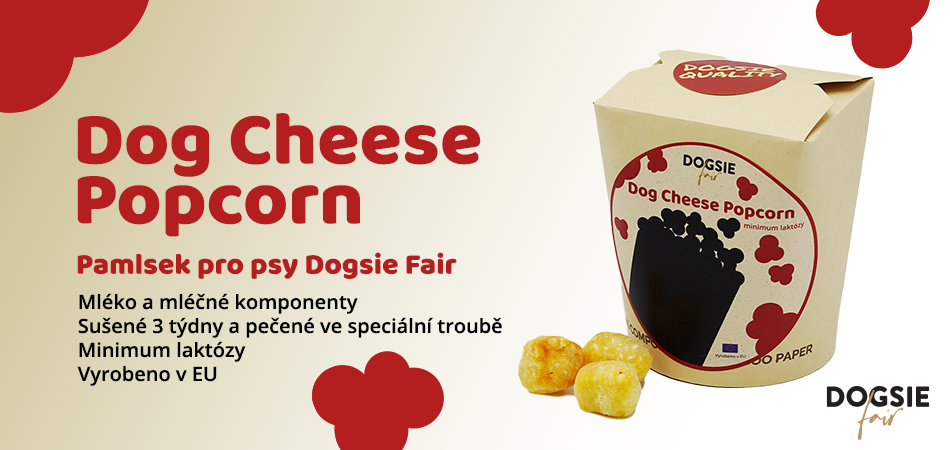 dog cheese popcorn banner